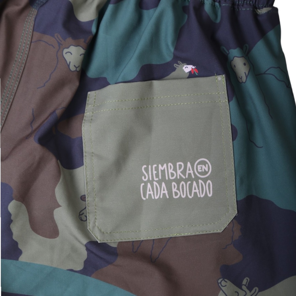 Boardshort Hombre Ari camu verde