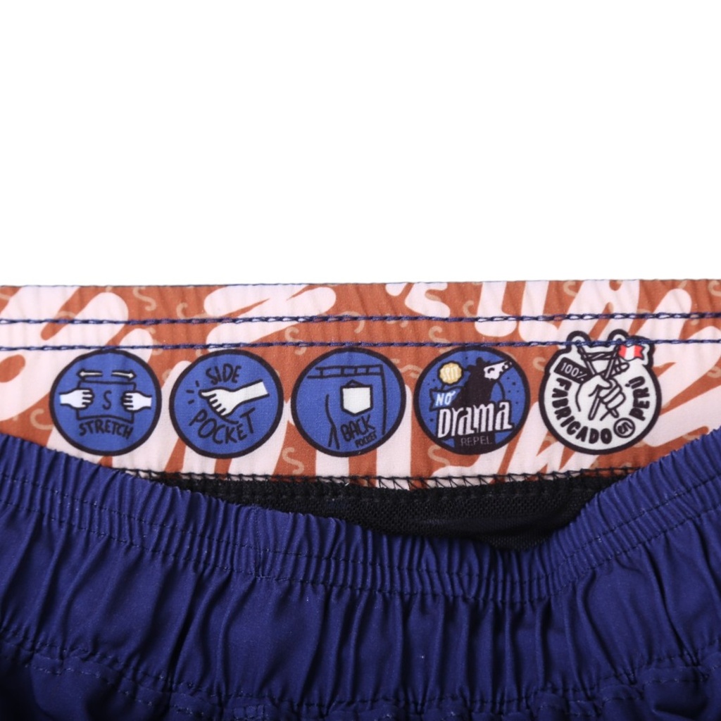 Boardshort Hombre Ari mosaico azul