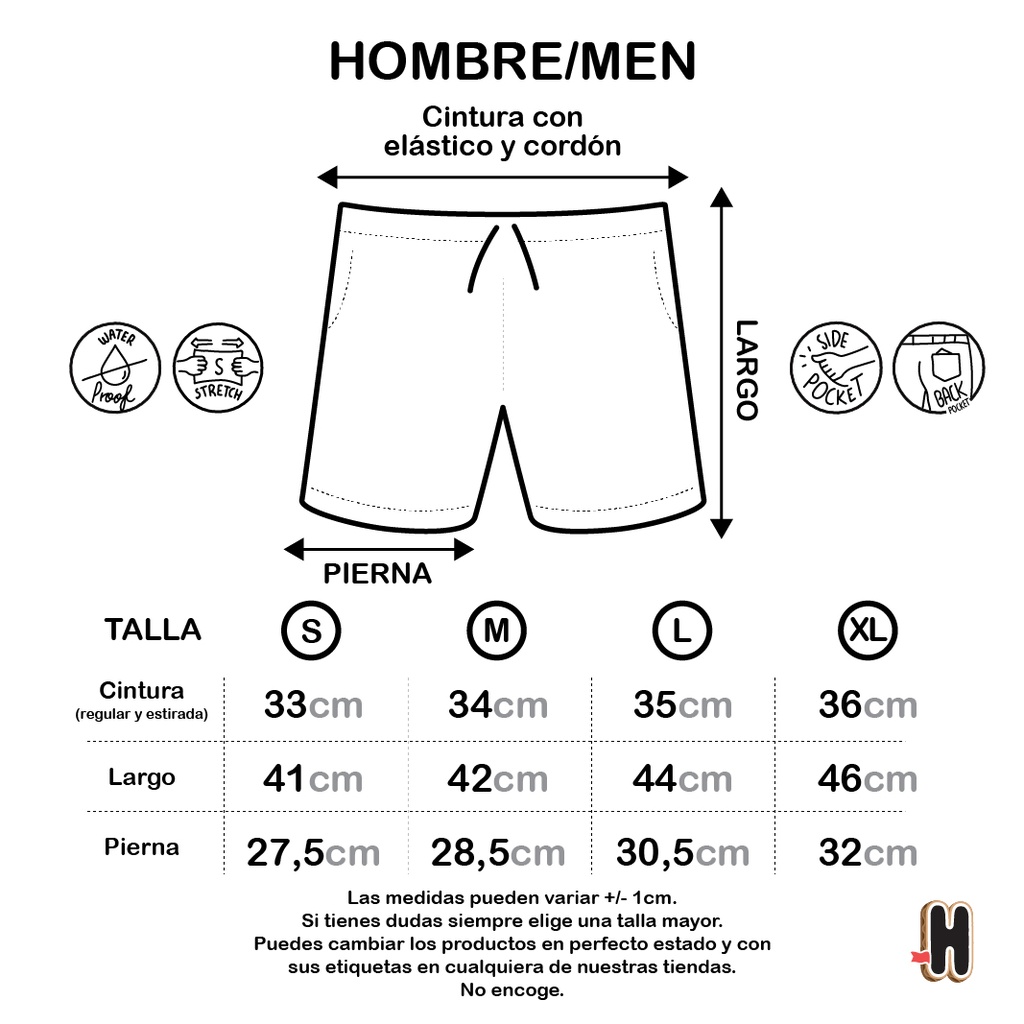 Boardshort Hombre Churi chacana vino