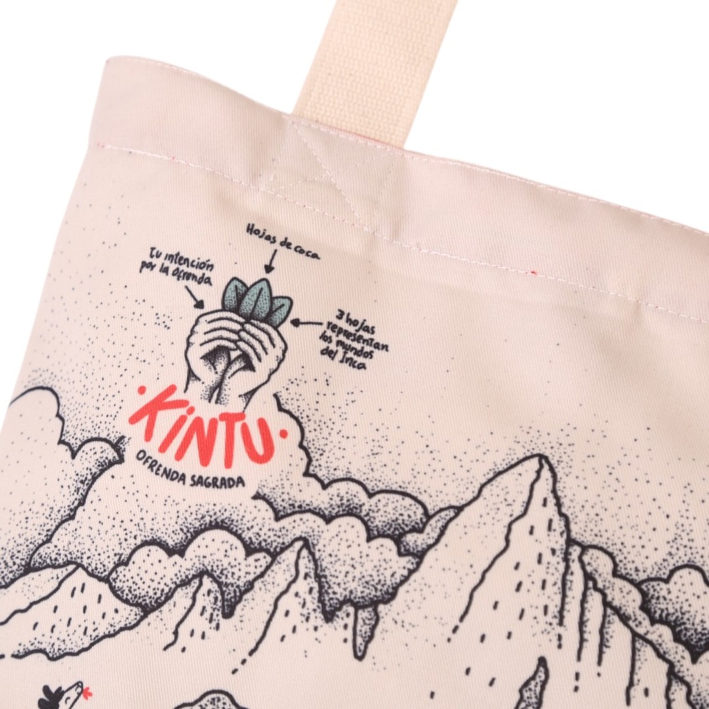 Cartera KusiMachuPicchu crema