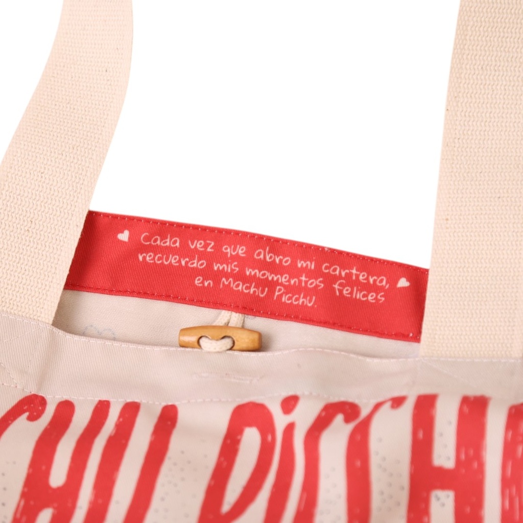 Cartera KusiMachuPicchu crema