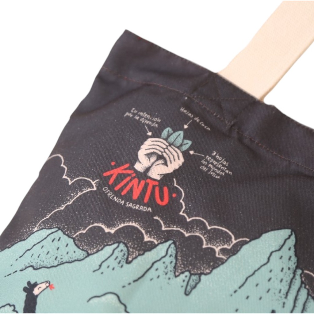 Cartera KusiMachuPicchu gris