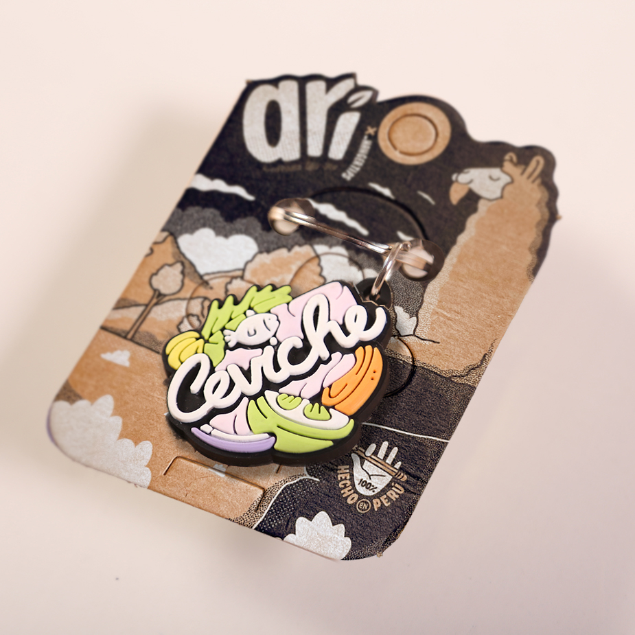 Llavero plastico Ceviche