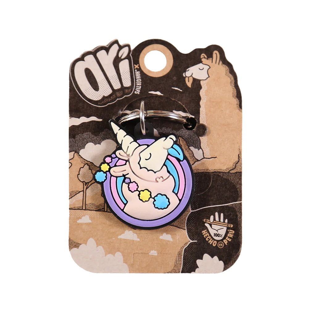 X Llavero plastico Llamicorn cara