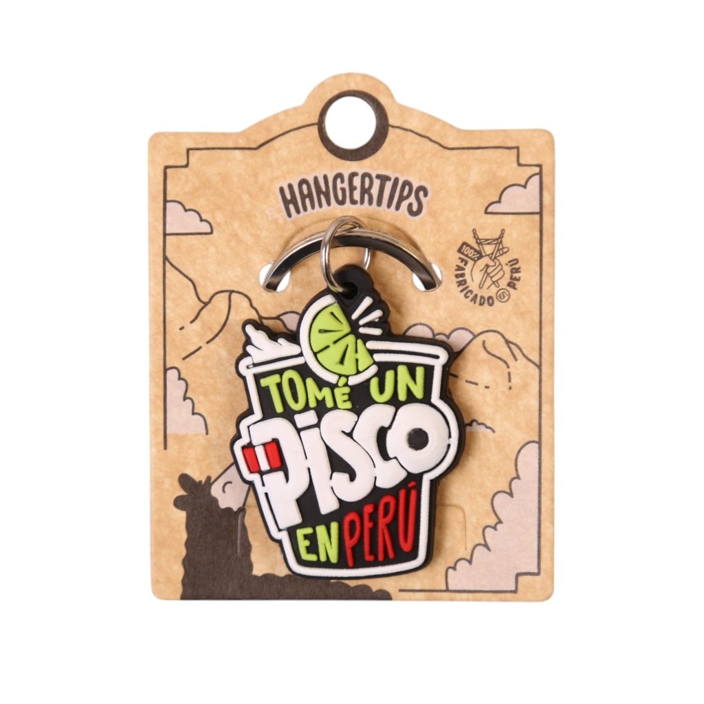 X Llavero plastico Pisco
