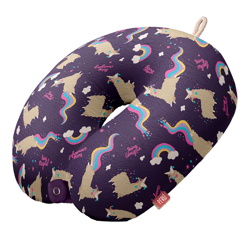 Cojines u Llamicorn morado