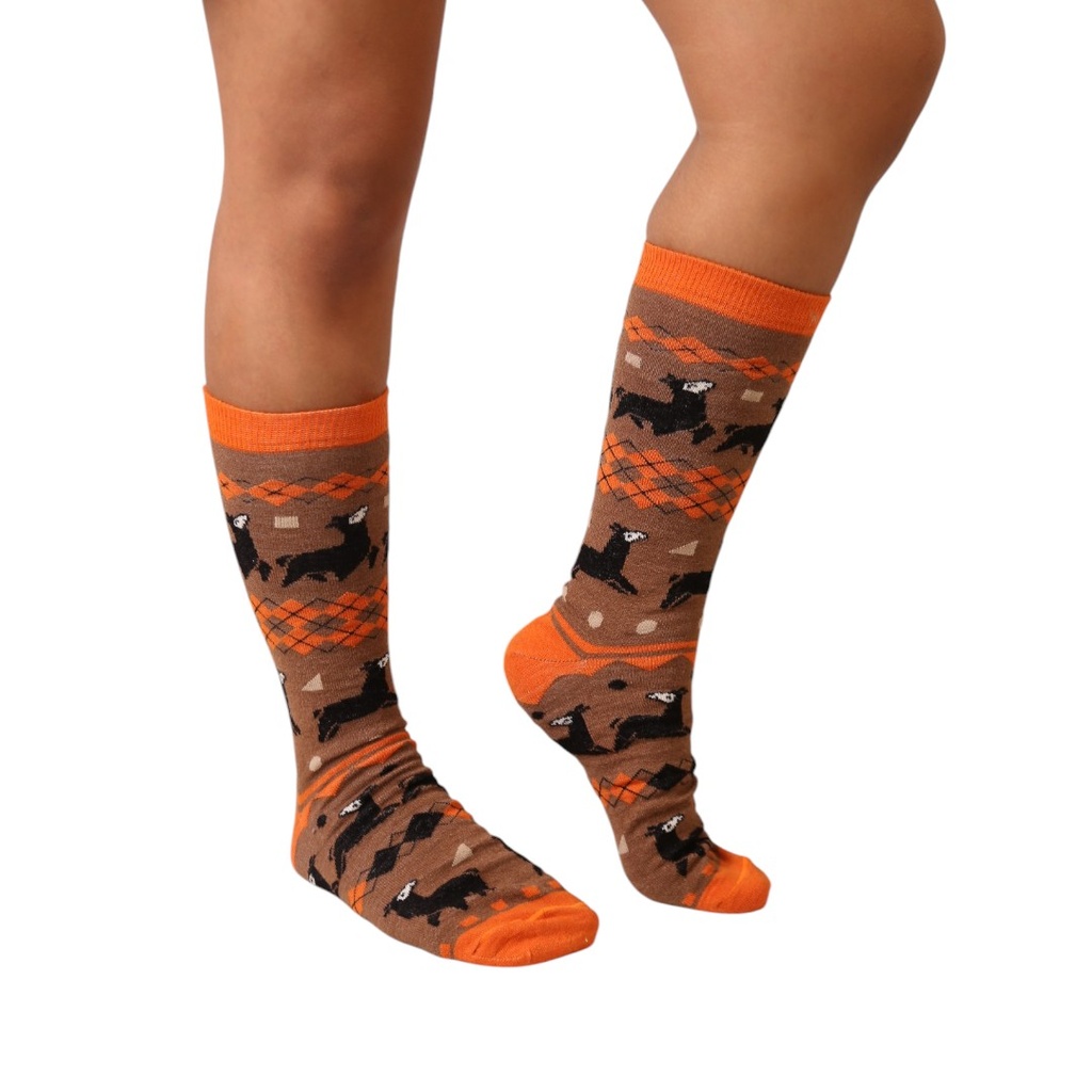 Medias Kusi awaq naranja (HT)