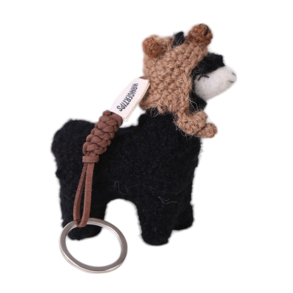 Llavero Alpaca Kusi (gorrito capibara)