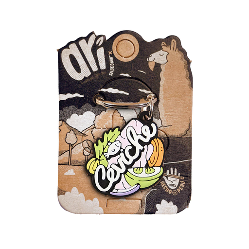 [15608] X Llavero plastico Ceviche