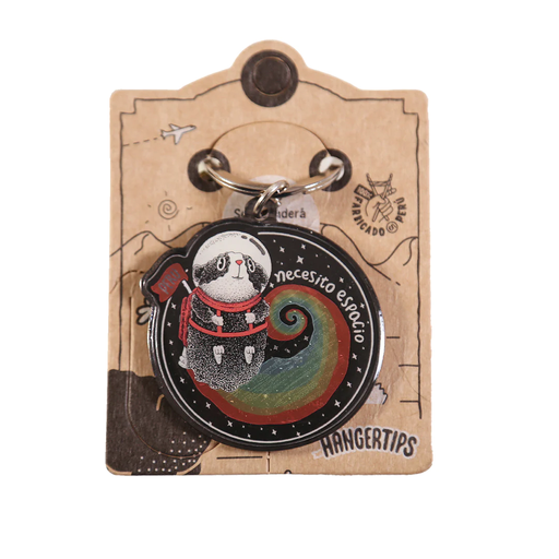 [15701] X Llavero resina Cuy espacio