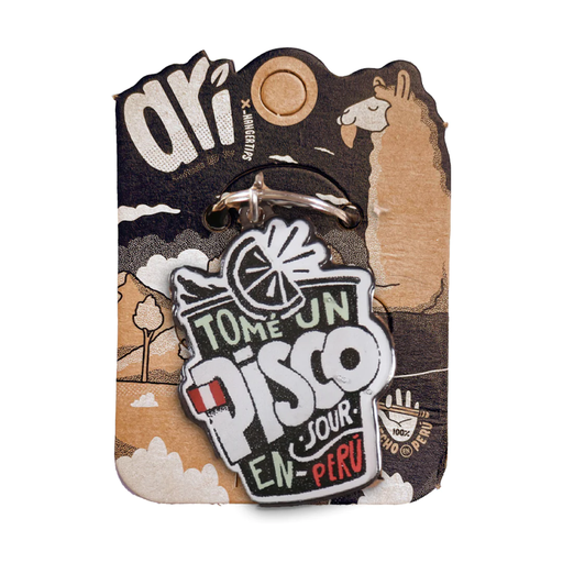 [15704] X Llavero resina Pisco