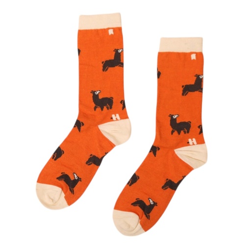 Medias Kusi mosaico naranja (HT)